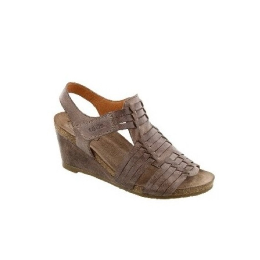 Taos Traditional Woven Leather Huarache Wedge Open Toe Ankle Strap Sandals EU 40